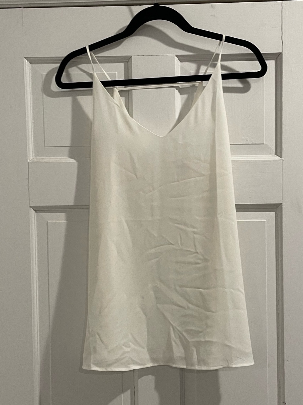LOFT White V-Neck Spaghetti Strap Camisole